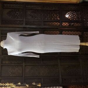 Ribbed fitting Daily practice mock neck dress